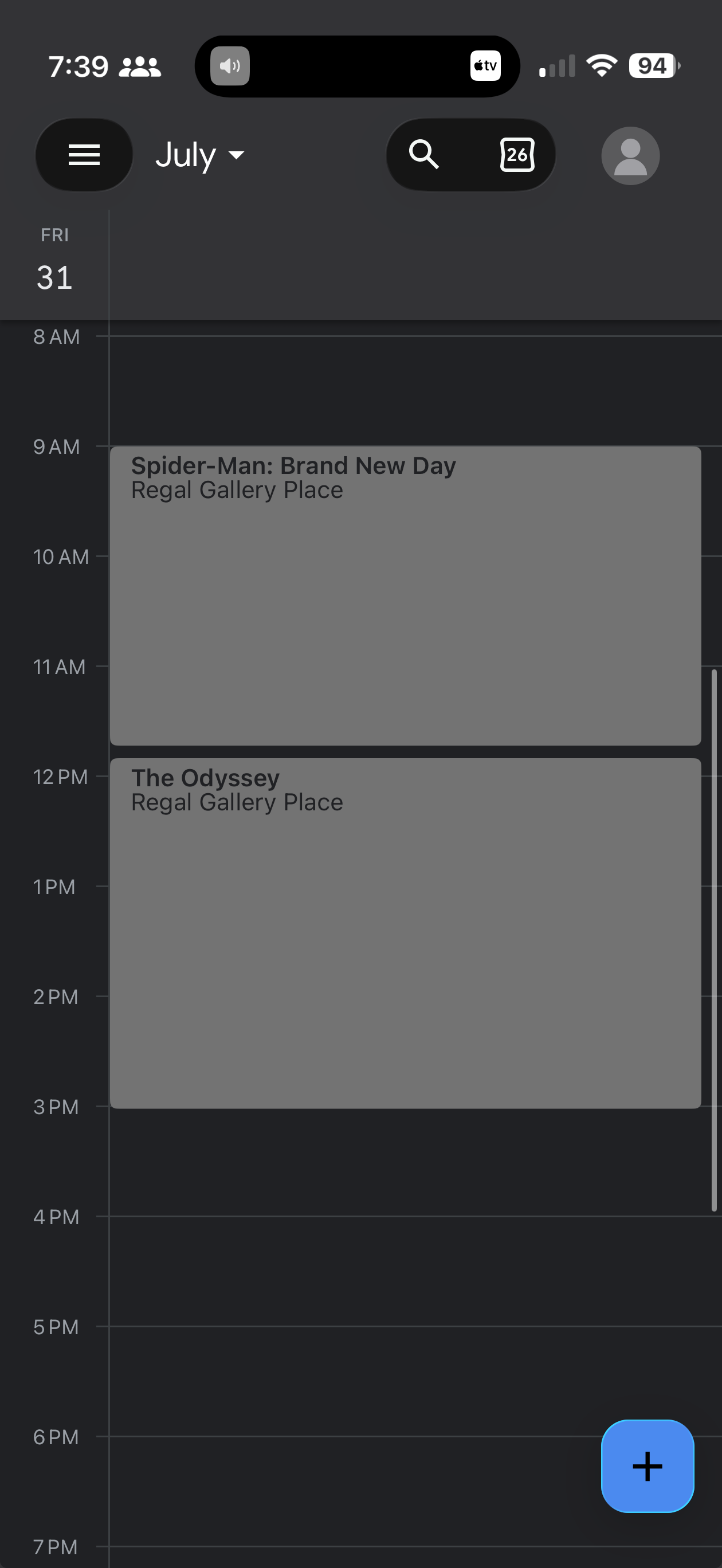 on your calendar