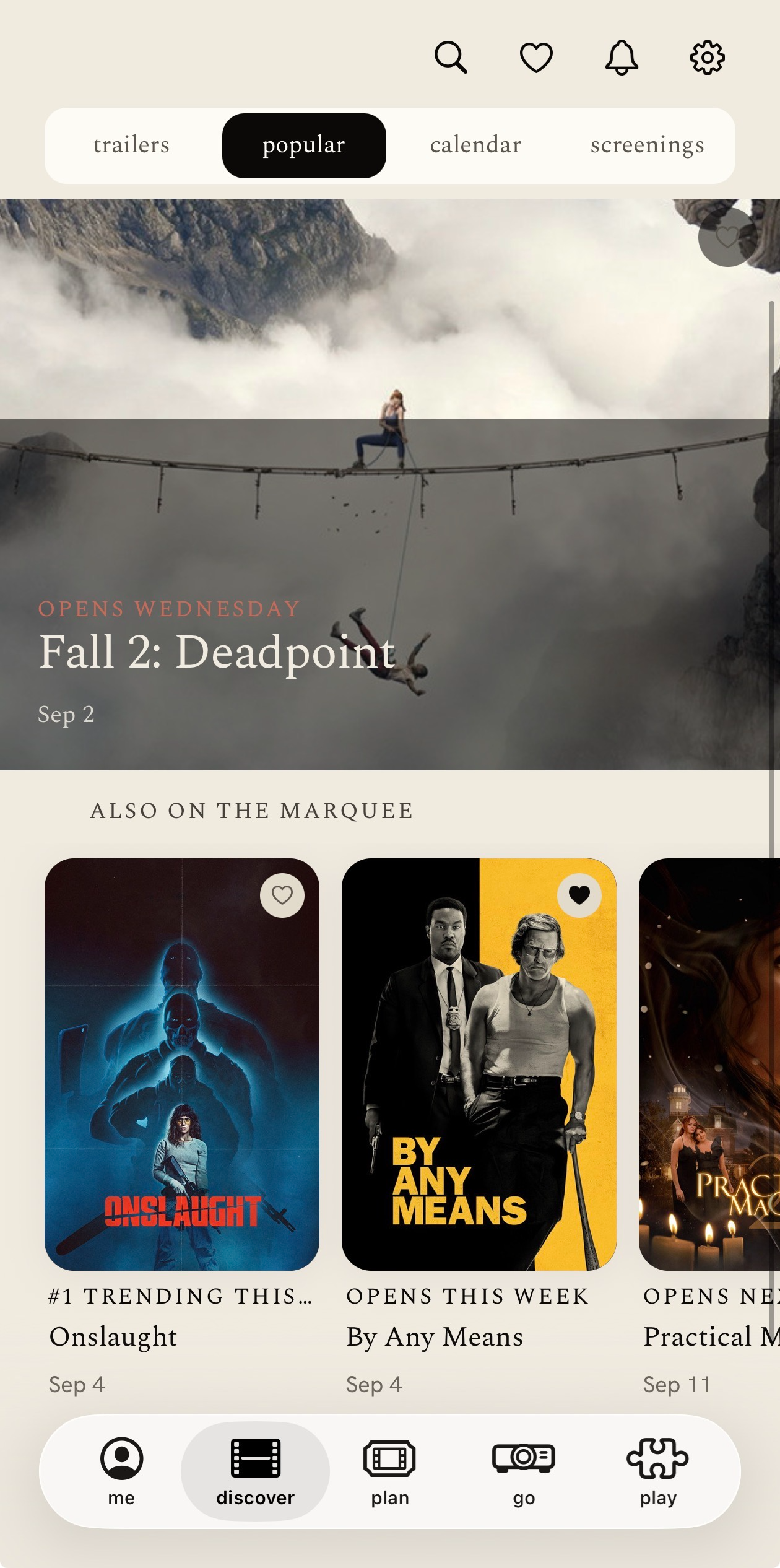 the Marquee — what's opening